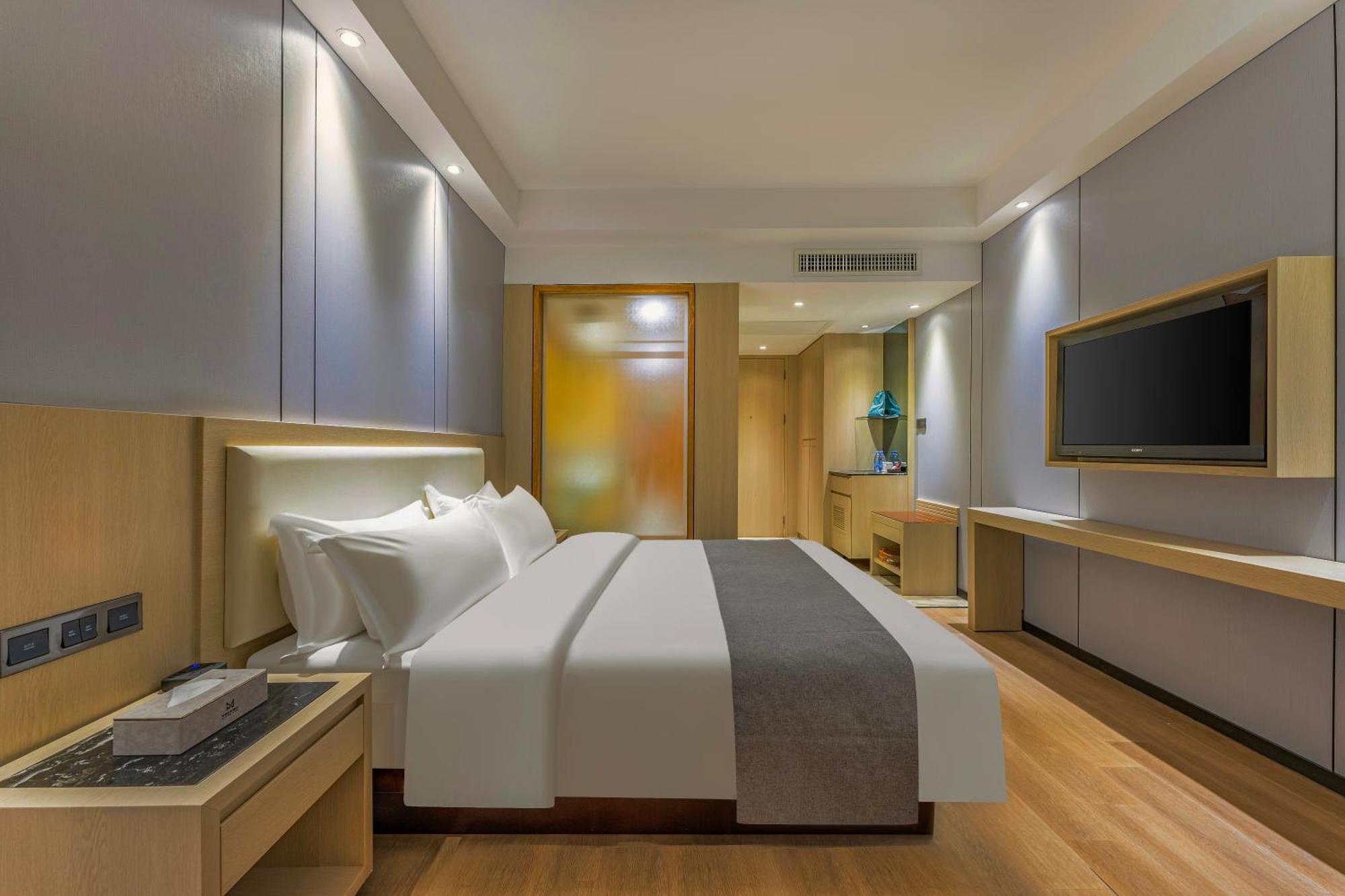 Meihao Mingyue Hotel International Finance City Keyun Road Metro Branch Kanton Exterior foto